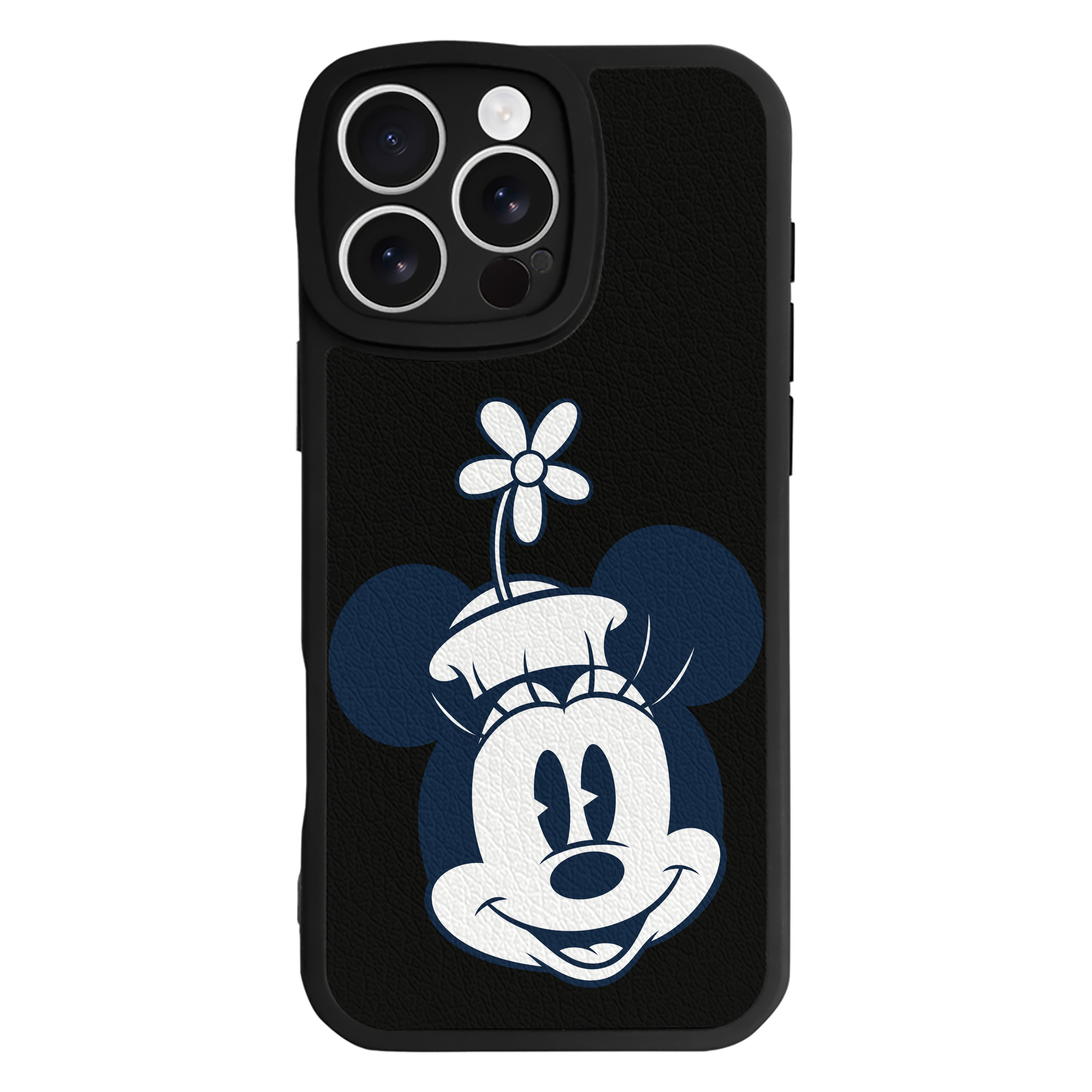 （画像用） ミッキーマウス Mickey Mouse 【iPhone 16シリーズ対応】シリコンスマホケース（レザー調） 材質：シリコン